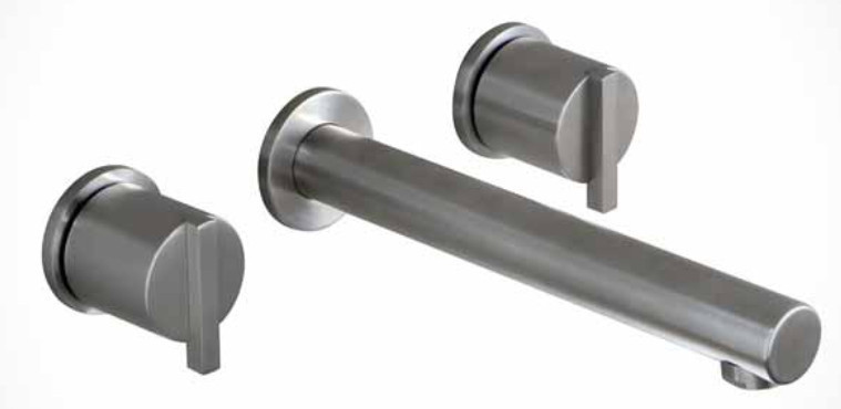 Rubinetteria in acciaio inox spazzolato